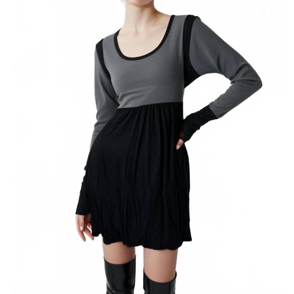 NEW TOUGH LUV babydoll lace detail dress in black acid wash